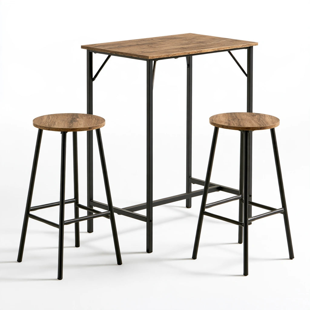 Ensemble repas table et quatre chaises aux lignes épurées, coloris gris - marblegardenbench