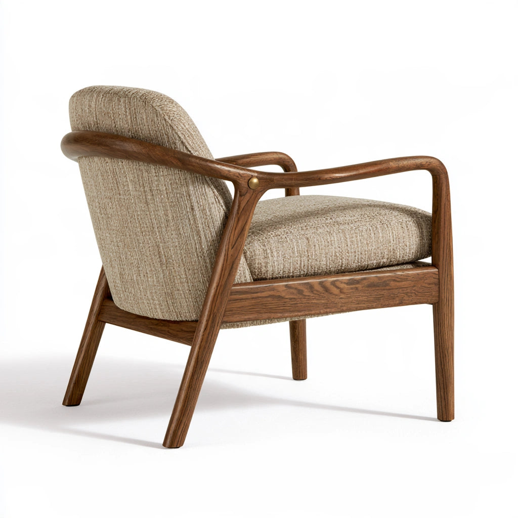 Fauteuil de salle à manger en bois, coloris brun naturel - marblegardenbench