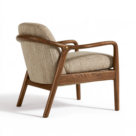 Fauteuil de salle à manger en bois, coloris brun naturel - marblegardenbench