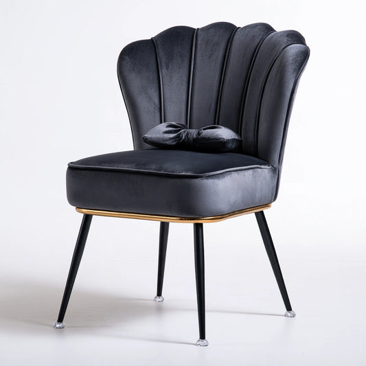 Tabouret de coiffeuse rembourré aux lignes épurées, coloris gris - marblegardenbench